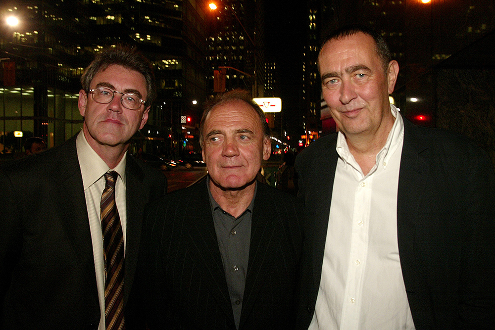 Festival director Piers Handling, leading actor Bruno Ganz and producer Bernd Eichinger (from left) at the premiere in Toronto © German Films